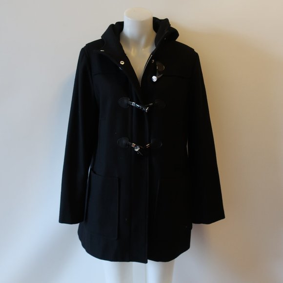 michael michael kors wool blend zip front coat